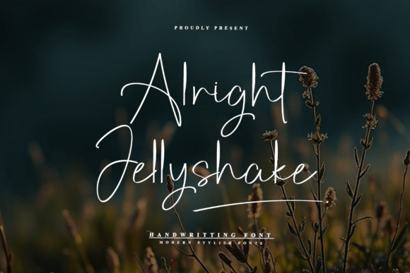 Alright Jellyshake: A Handwritten Font for Memorable Branding