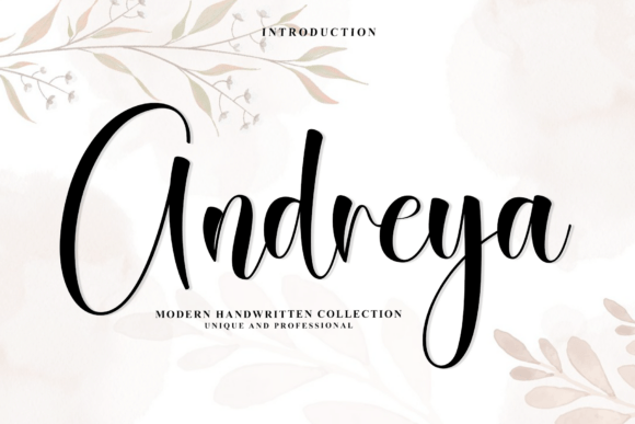 Andreya: A Modern, Elegant Script Font for Editorial Design
