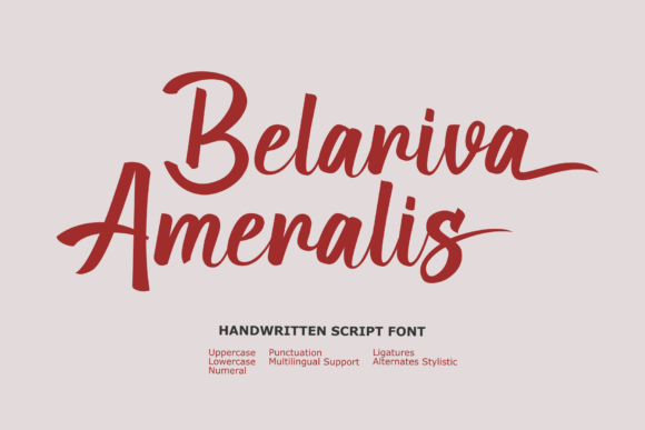 Belariva Ameralis: A Graceful Script Font for Elegant Web Design