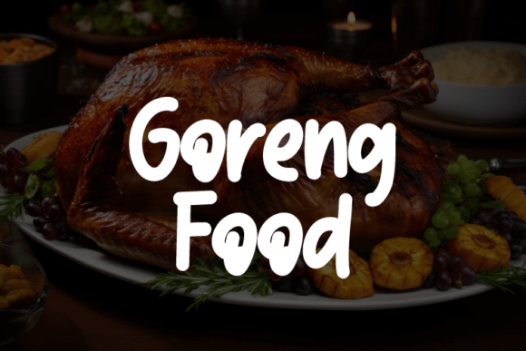 Boost Your Campaign with Goreng Food Font