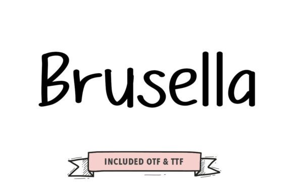 Brusella Brush: A Stylish Handwritten Font for Bold Branding
