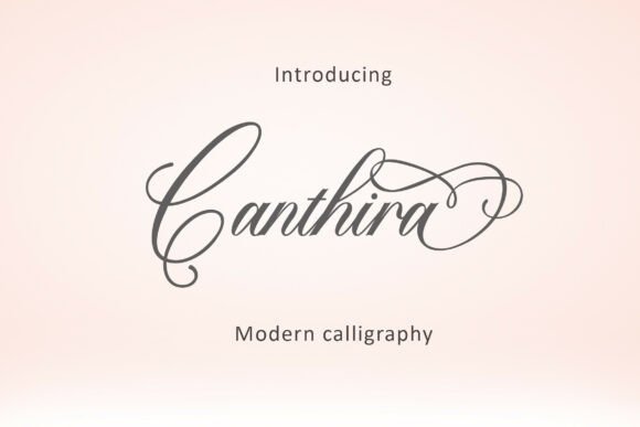 Canthira: A Modern Script Font for Polished Web Design