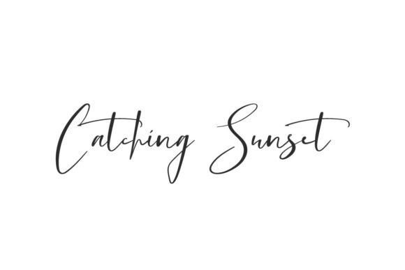 Catching Sunset: A Font for Elegant Branding