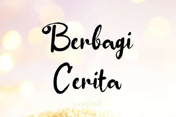 Discover Berbagi Cerita: A Perfect Script Font for Branding