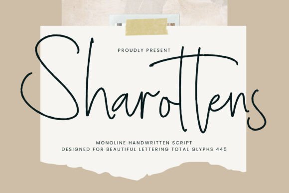 Discover Sharottens: A Charming Script Font for Editorial Design