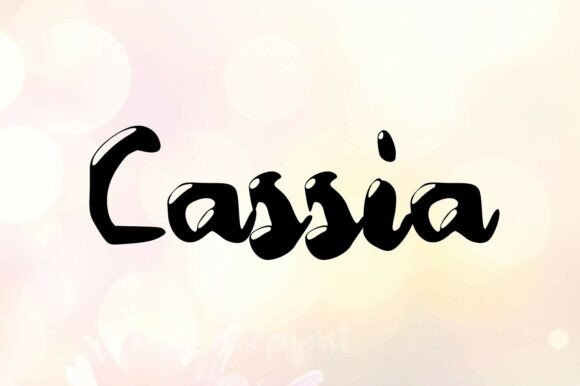 Discover the Elegance of Cassia: A Font for Makers