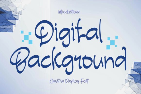 Enhance Your Brand with Digital Background Font