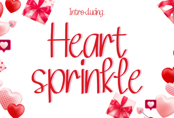 Enhance Your Brand with Heart Sprinkle Font