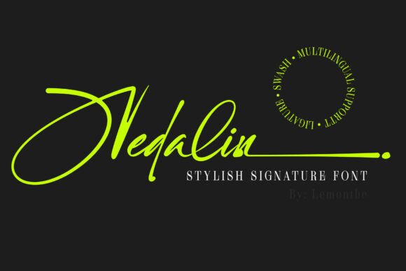 Enhance Your Brand with Nedalin: A Modern Handwritten Font