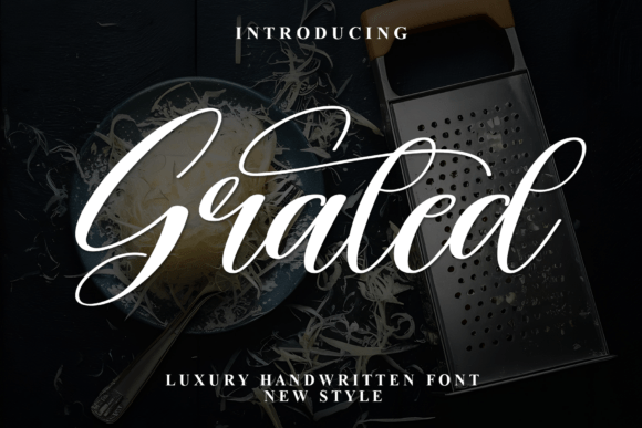 Grated: A High-Contrast Script Font for Luxe Campaigns