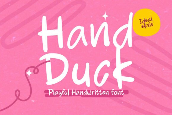Hand Duck: A Playful Handwritten Font for Creative Branding