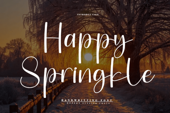 Happy Springkle: A Charming Handwritten Font for Editorial Design