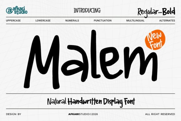 Malem: A Handwritten Font for Authentic Campaign Visuals
