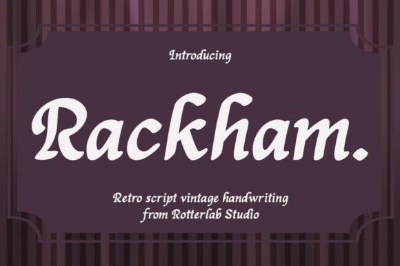 Rackham: The Perfect Script Font for Handmade Creations