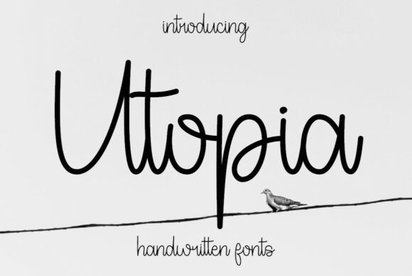 Utopia: A Handwritten Font for Creative Makers