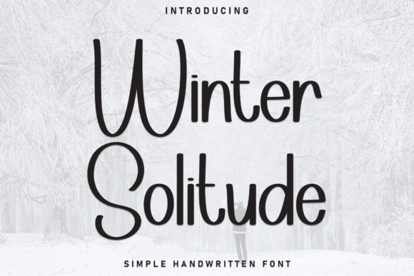 Winter Solitude: A Heartfelt Handwritten Display Font
