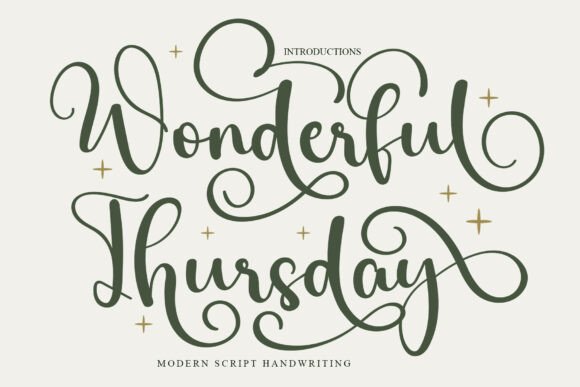 Wonderful Thursday: A Graceful Script Font for Modern Marketers